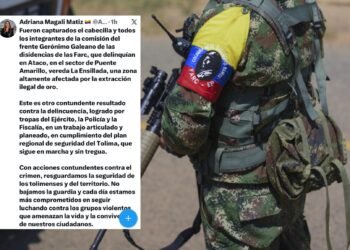 Capturan en Ataco a estructura criminal que explotaba oro ilegalmente y sembraba terror en el sur del Tolima