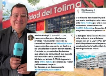 MinEducación pidió frenar elección de rector en la UT y Tolima respondió: “No desconozcan la democracia universitaria”