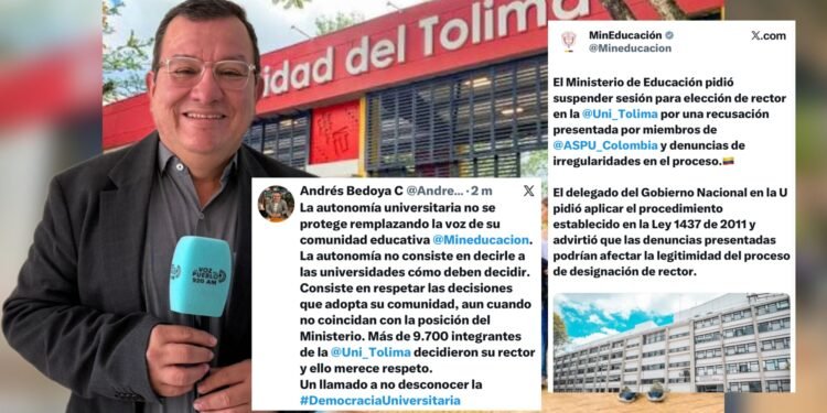 MinEducación pidió frenar elección de rector en la UT y Tolima respondió: “No desconozcan la democracia universitaria”
