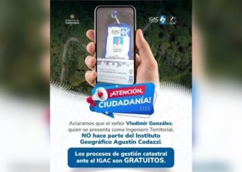 Vladimir González no pertenece al IGAC y no está autorizado para realizar trámites en El Espinal