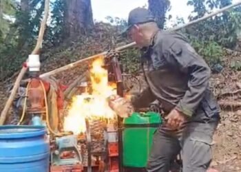 ¡Golpe a la minería ilegal en Chaparral! Destruyen maquinaria usada para sacar oro de forma clandestina