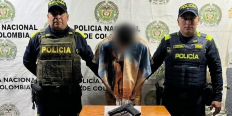 Cayó con una pistola 9 milímetros en pleno operativo nocturno en Natagaima