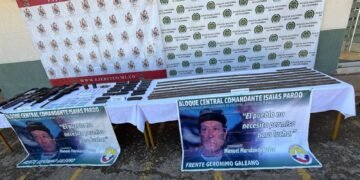 Arsenal oculto en las montañas del Tolima: cinco fusiles y más de 1.700 cartuchos