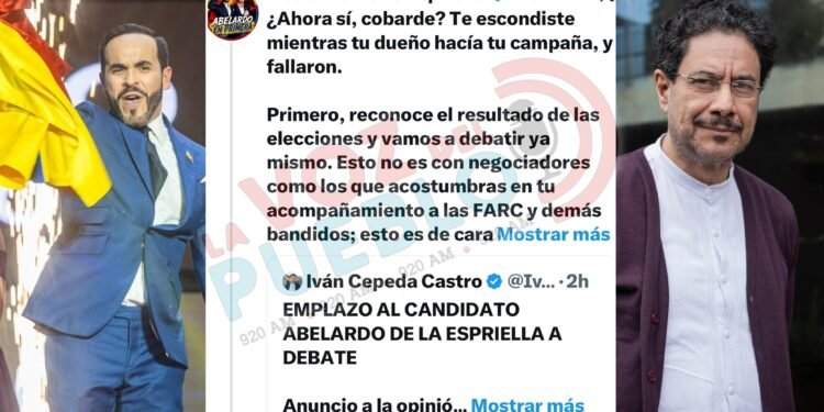 “¿Ahora sí, cobarde?”: De La Espriella arremete contra Iván Cepeda y pide que reconozca la derrota
