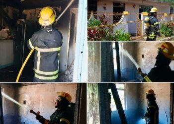 Bomberos de Chaparral evitaron tragedia mayor tras incendio en vivienda del barrio Tuluní