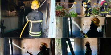 Bomberos de Chaparral evitaron tragedia mayor tras incendio en vivienda del barrio Tuluní
