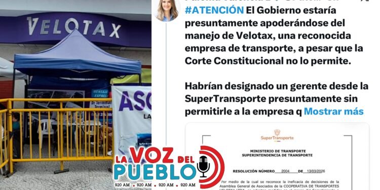 Paloma Valencia denuncia que gobierno Petro se quiere apoderar de Velotax