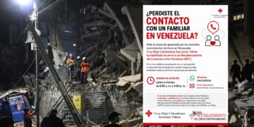 LA CRUZ ROJA COLOMBIANA SECCIONAL TOLIMA ACTIVA EL PROGRAMA DE RESTABLECIMIENTO DE CONTACTOS ENTRE FAMILIARES POR TERREMOTO EN VENEZUELA
