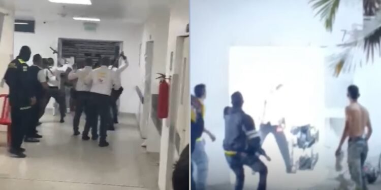 ¡Noche de terror! 8 funcionarios del Hospital Federico Lleras Acosta fueron agredidos en el área de urgencias