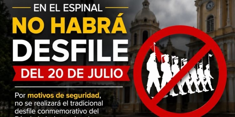 Ola de inseguridad obliga a cancelar el desfile del 20 de Julio en El Espinal