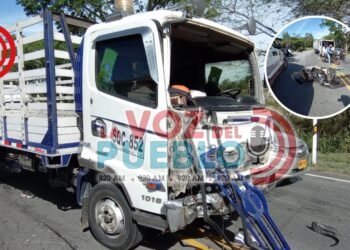 ¡Tragedia en la vía Ibagué–Alvarado! Dos personas murieron tras un choque contra un furgón