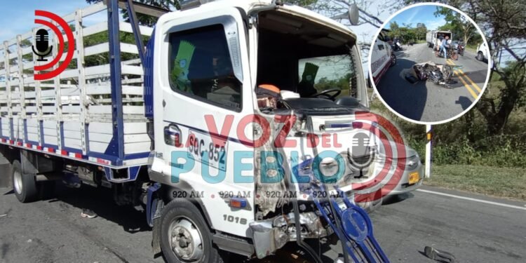 ¡Tragedia en la vía Ibagué–Alvarado! Dos personas murieron tras un choque contra un furgón