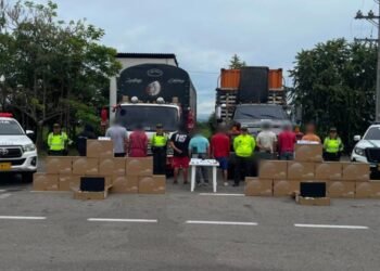 Recuperan cargamento de 495 computadores y capturan a nueve personas en operativo realizado en Chicoral