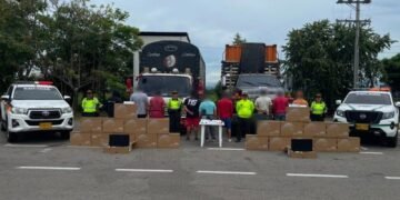 Recuperan cargamento de 495 computadores y capturan a nueve personas en operativo realizado en Chicoral