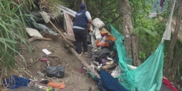 Desmontaron siete cambuches cerca del Parque de la Música de Ibagué
