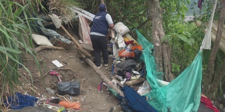 Desmontaron siete cambuches cerca del Parque de la Música de Ibagué