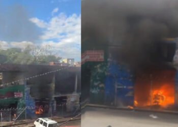Nuevo incendio en las ruinas de la bodega Pipo en el sector de la plaza enciende la polémica para demoler las estructuras 