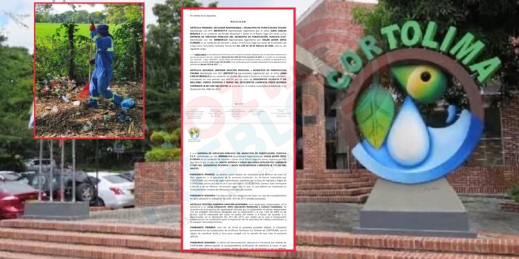 Cortolima sanciona a Purificación con más de $456 millones por desacatar cierre de relleno sanitario