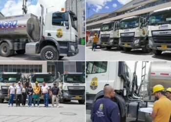 Cuatro carrotanques con capacidad de 53.000 litros de agua llegan al Tolima para combatir los incendios