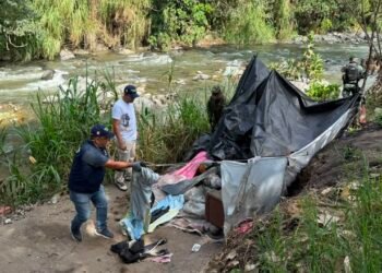 Desmontaron nueve cambuches cerca del río Combeima, al sur de Ibagué