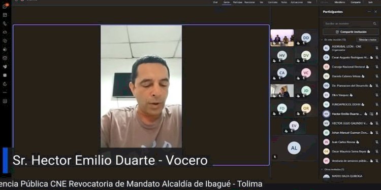 Comité de revocatoria sustenta iniciativa contra la alcaldesa de Ibagué ante el CNE