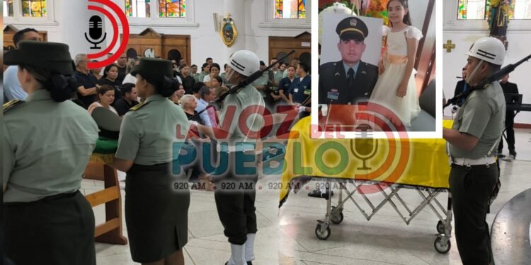 Entre lágrimas y honores, Ibagué despidió al subintendente Yeiferson Meneses Aranda