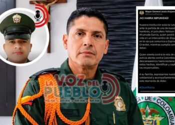 ¡No habrá impunidad! Director de la Policía promete ir tras los asesinos del patrullero Yehison Ahumada en El Espinal