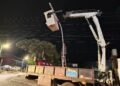 Inició instalación de semáforo en la calle 103 con carrera Quinta de Ibagué