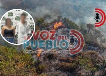 Comunidad captura a pareja por presuntamente provocar incendios forestales en Coello