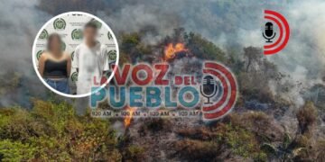 Comunidad captura a pareja por presuntamente provocar incendios forestales en Coello