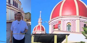 Tras el sismo, evalúan daños en la iglesia San Juan Bautista de Chaparral: misa se mantiene en una capilla