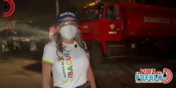 Ibagué envió 12 unidades de Bomberos para apoyar emergencia en Gualanday
