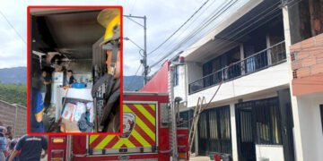 Vela encendida habría provocado incendio en vivienda del barrio San Antonio