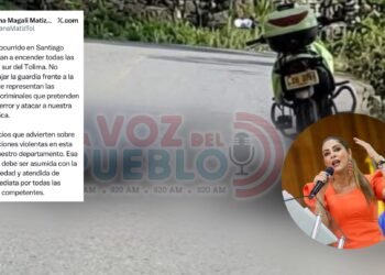Gobernadora Adriana Magali Matiz condena asesinato de dos policías en Ataco