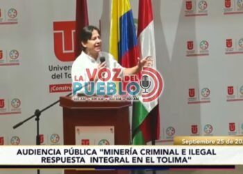 Renzo García exige respuestas por minería ilegal y señala posibles omisiones de autoridades en el Tolima