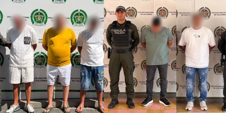 Capturan a cinco presuntos integrantes de estructura señalada de extorsionar a comerciantes en Ibagué y Cajamarca