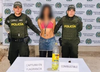 Pirómana fue capturada en flagrancia tras generar incendio en zona boscosa de Chaparral