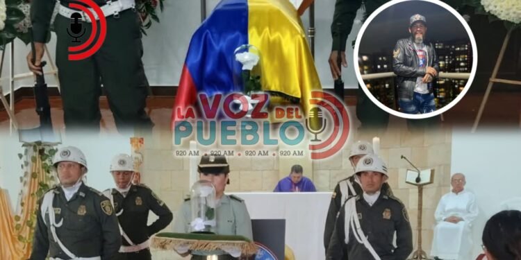 Último adiós a Yimmy González, policía retirado asesinado a tiros en el sur de Ibagué
