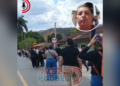 Rovira se vistió de luto para despedir a Melkin, el hombre que murió tras enfrentar las llamas