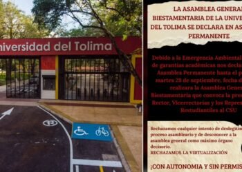 Estudiantes de la Universidad del Tolima anuncian asamblea permanente y rechazan virtualización