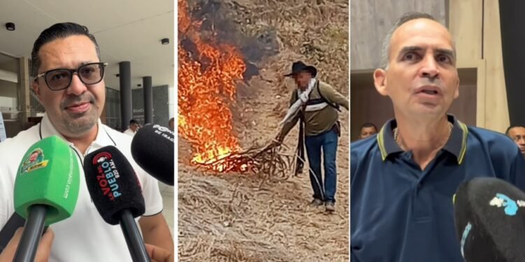 Alcalde de Ortega revela posibles diferencias entre campesino señalado de incendiar y comandante de bomberos