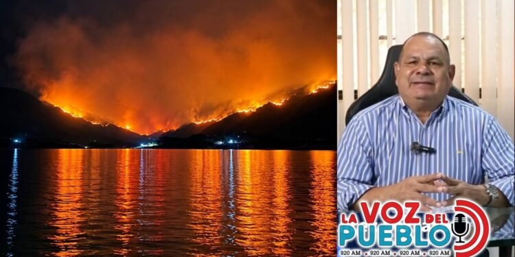 Prado enfrenta incendios cerca de La Represa: alcalde destaca protección de viviendas y vidas