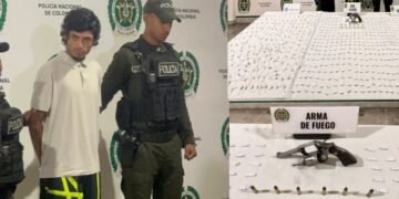 Capturado con revólver y 884 dosis de estupefacientes en el Parque de La Música