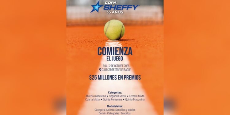 Sheffy celebra 35 años con la primera Copa Sheffy de tenis en Ibagué