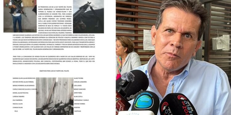 “No todo panfleto amenazante en el Tolima es real”: Alfredo Bocanegra