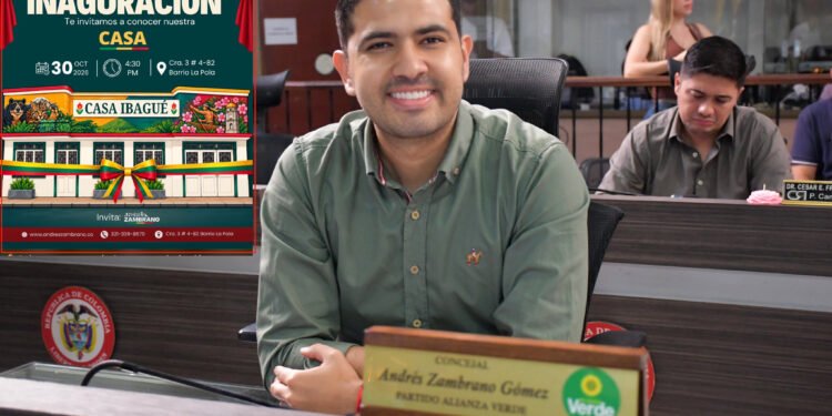 Concejal Andrés Zambrano inaugurará ‘Casa Ibagué’ en el barrio La Pola