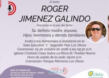 Hoy será el último adiós al empresario Roger Jiménez Galindo en Ibagué