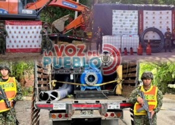 Golpe a la minería ilegal en el Tolima: Ejército pone bajo la lupa más de 3.000 galones de ACPM en Ataco