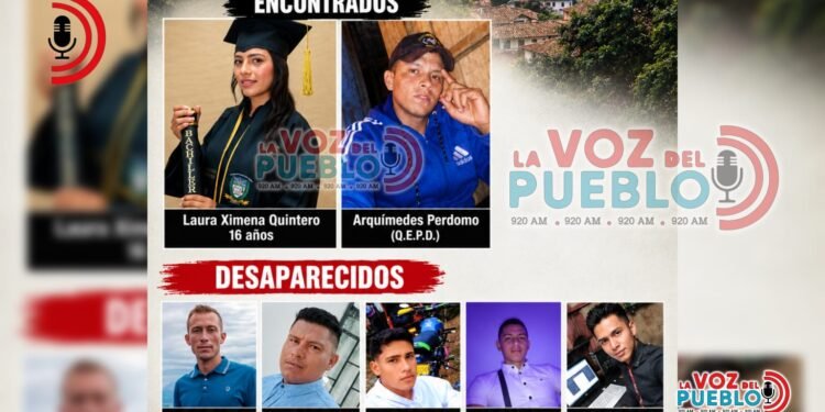 ¡Horror en el sur del Tolima! Dos personas asesinadas y cinco desaparecidos en medio de la incertidumbre