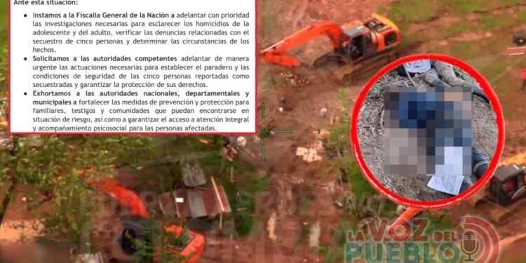 Defensoría del Pueblo exige a la Fiscalía esclarecer dos homicidios en Ataco y verificar presunto secuestro de cinco personas